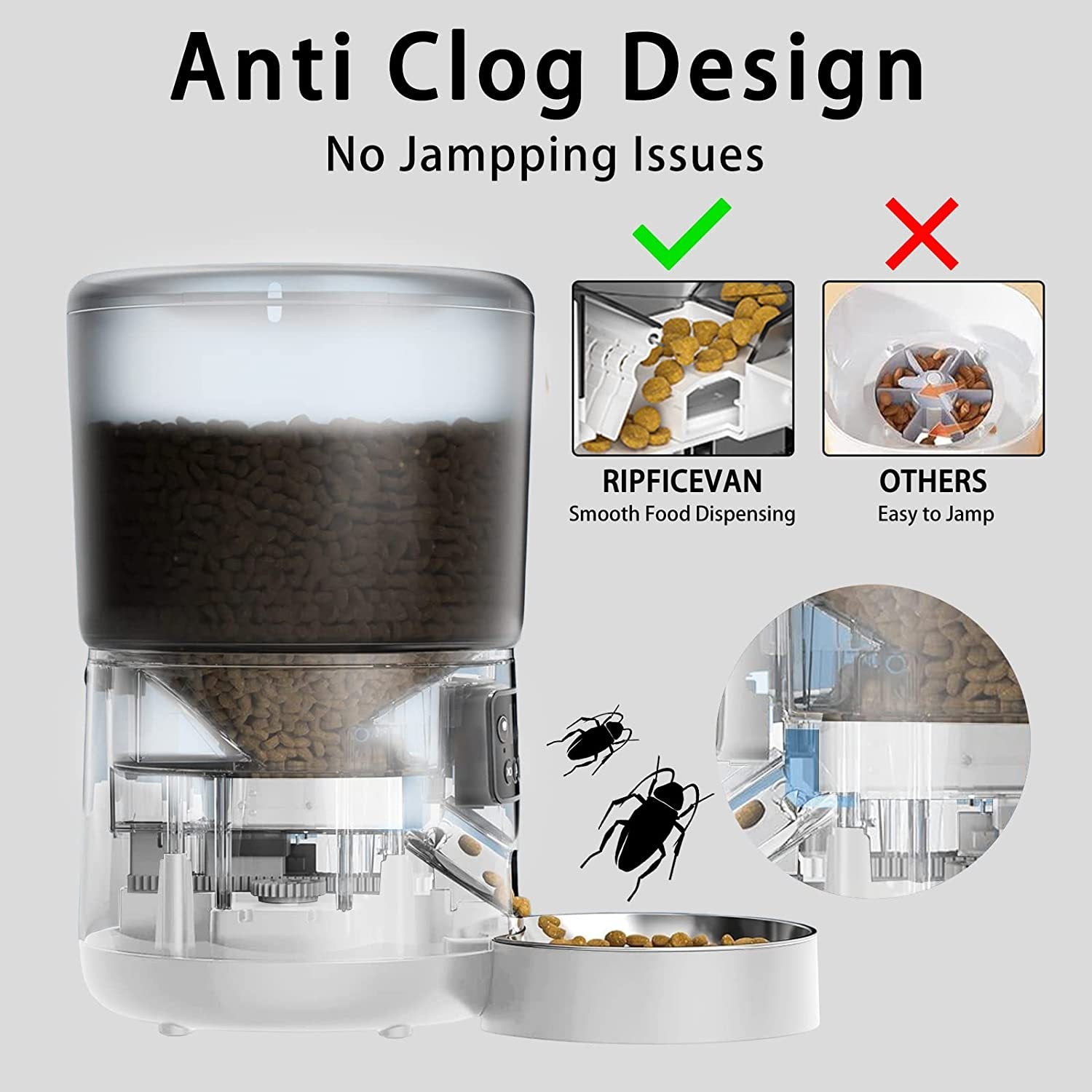 Automatic Pet Feeder with WiFi App Control