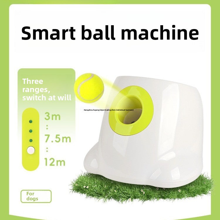 Pet ball throwing machine launcher