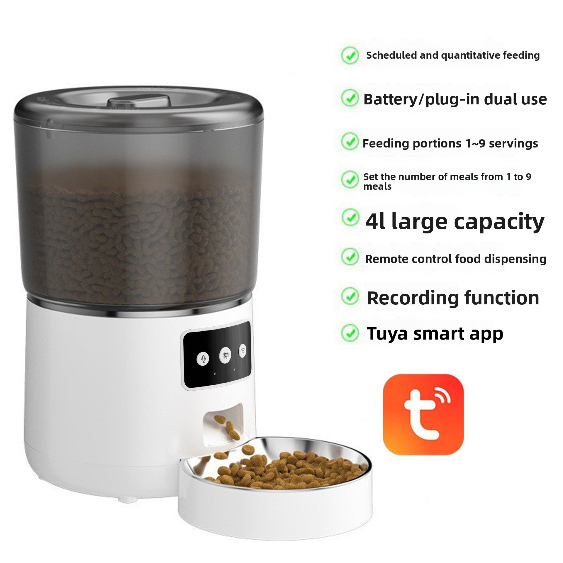 Automatic Pet Feeder with WiFi App Control