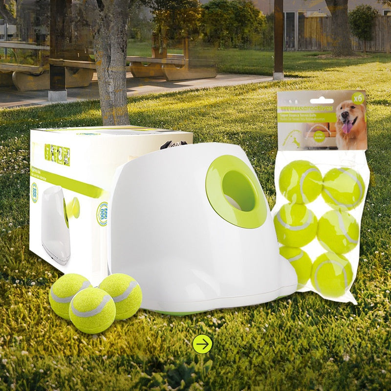 Pet ball throwing machine launcher